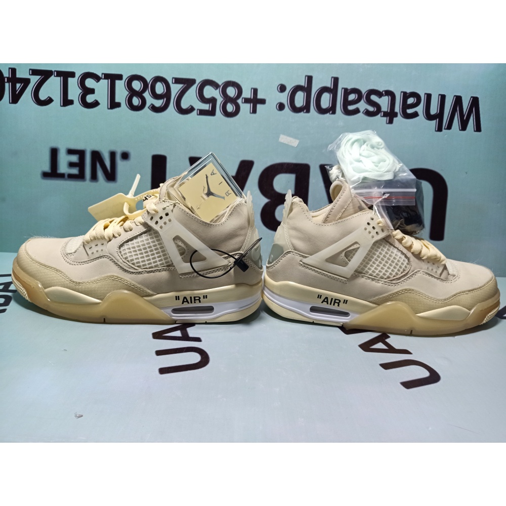 Uabat Jordan 4 Retro Off-White Sail, CV9388-100