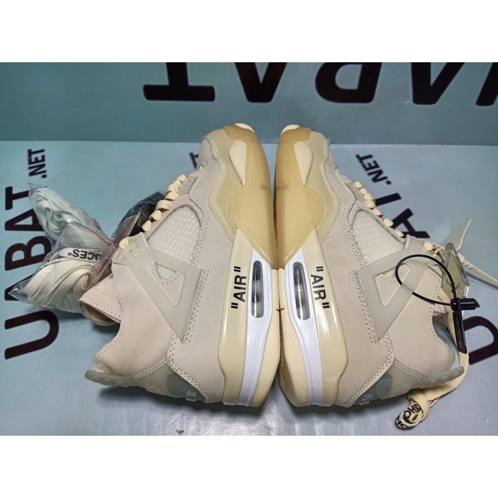 Uabat Jordan 4 Retro Off-White Sail, CV9388-100