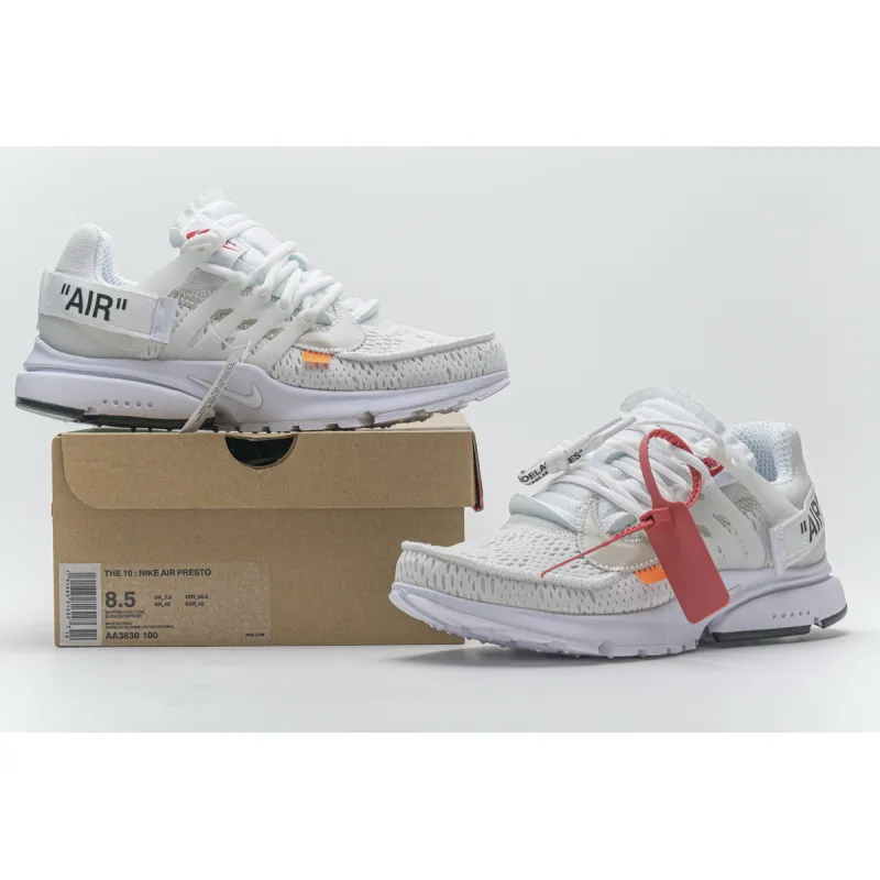 Uabat Air Presto Off-White White (2018) ,AA3830-100