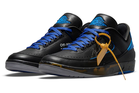 Uabat Jordan 2 Retro Low SP Off-White Black Blue , DJ4375-004