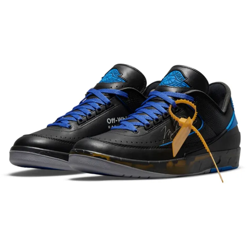 Uabat Jordan 2 Retro Low SP Off-White Black Blue , DJ4375-004