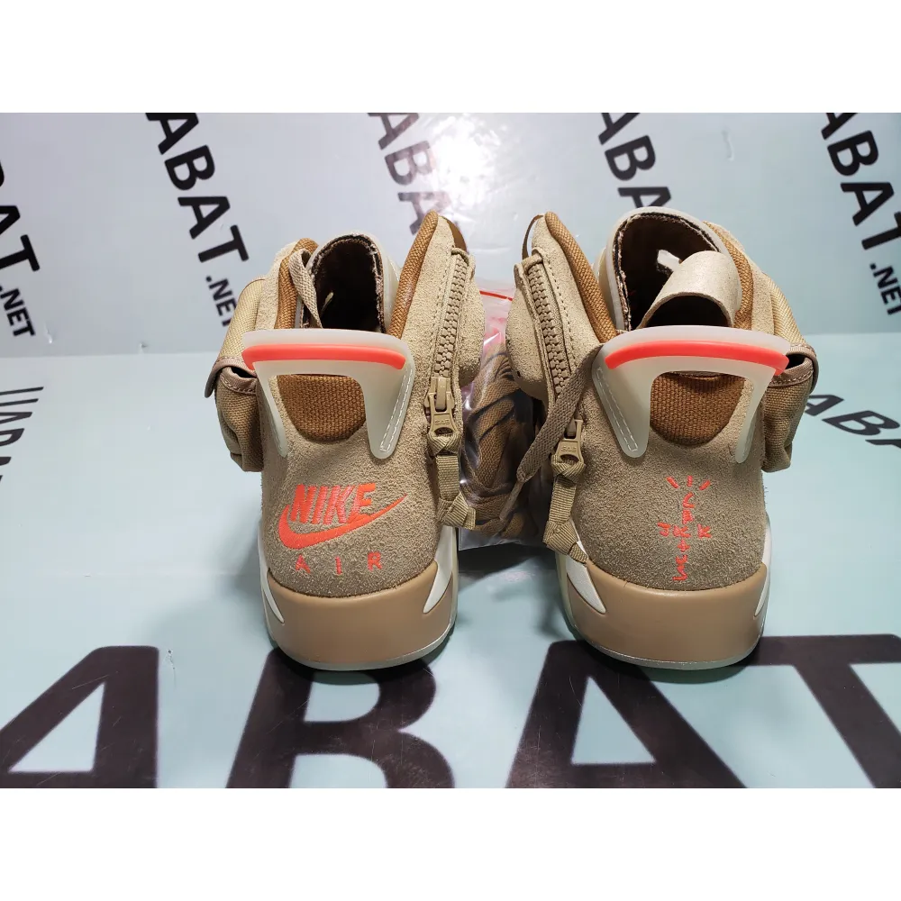 Uabat Jordan 6 Retro Travis Scott British Khaki,DH0690-200