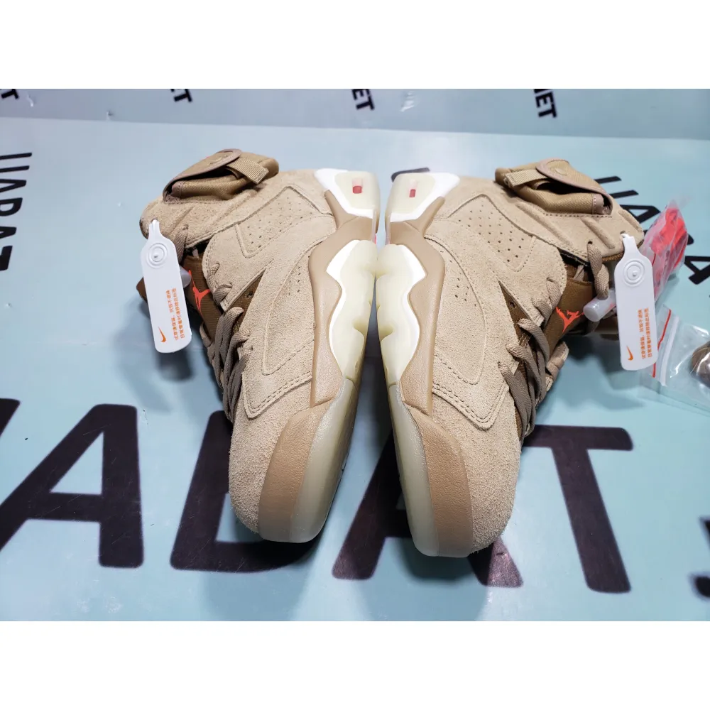 Uabat Jordan 6 Retro Travis Scott British Khaki,DH0690-200