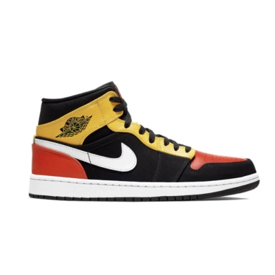 OG Jordan 1 Mid Black Amarillo Orange, 852542-087  01