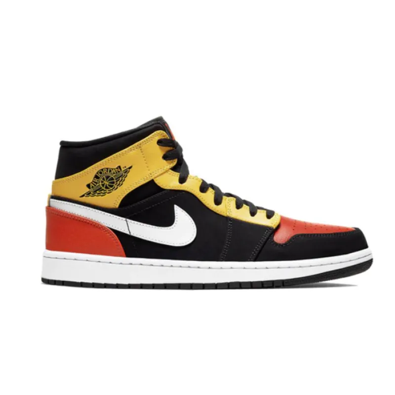 OG Jordan 1 Mid Black Amarillo Orange, 852542-087 