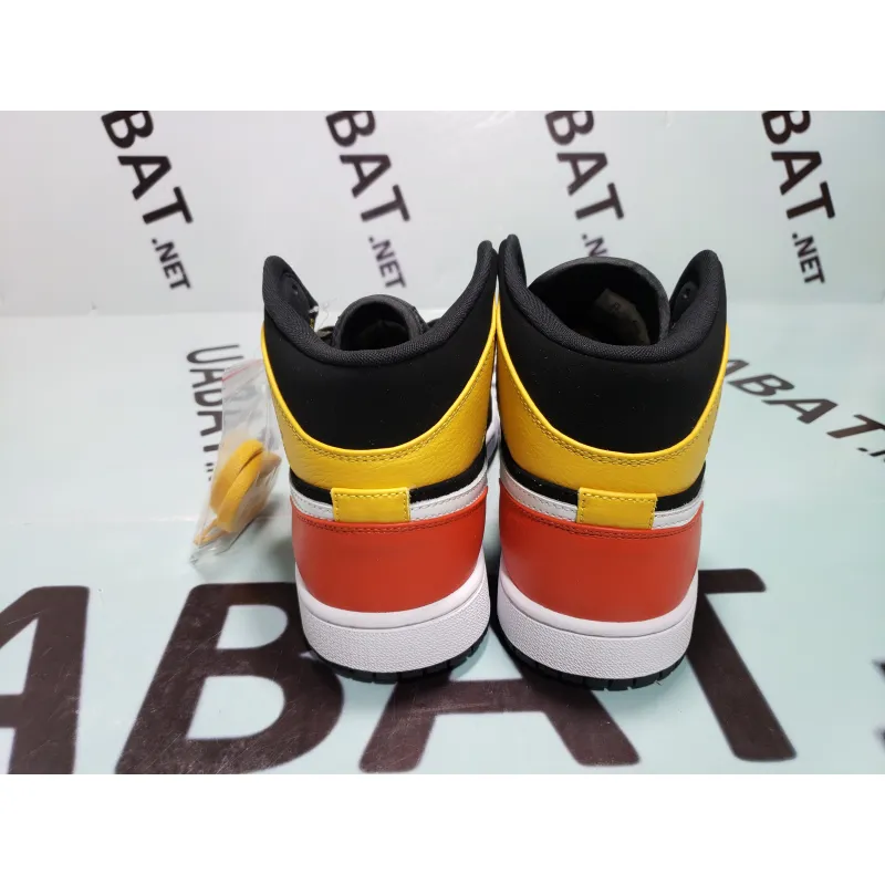 OG Jordan 1 Mid Black Amarillo Orange, 852542-087 