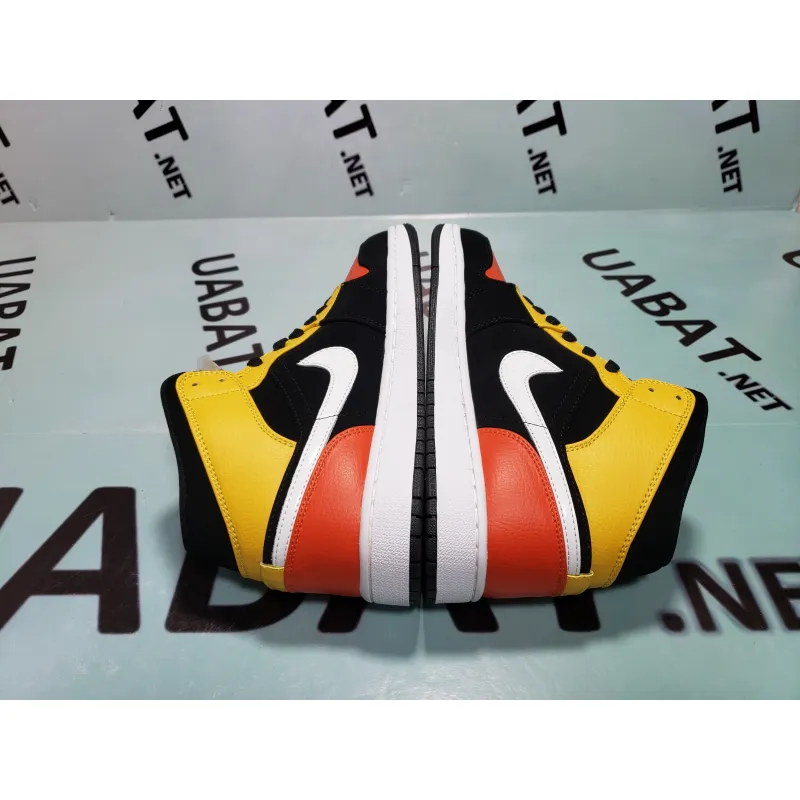 OG Jordan 1 Mid Black Amarillo Orange, 852542-087 