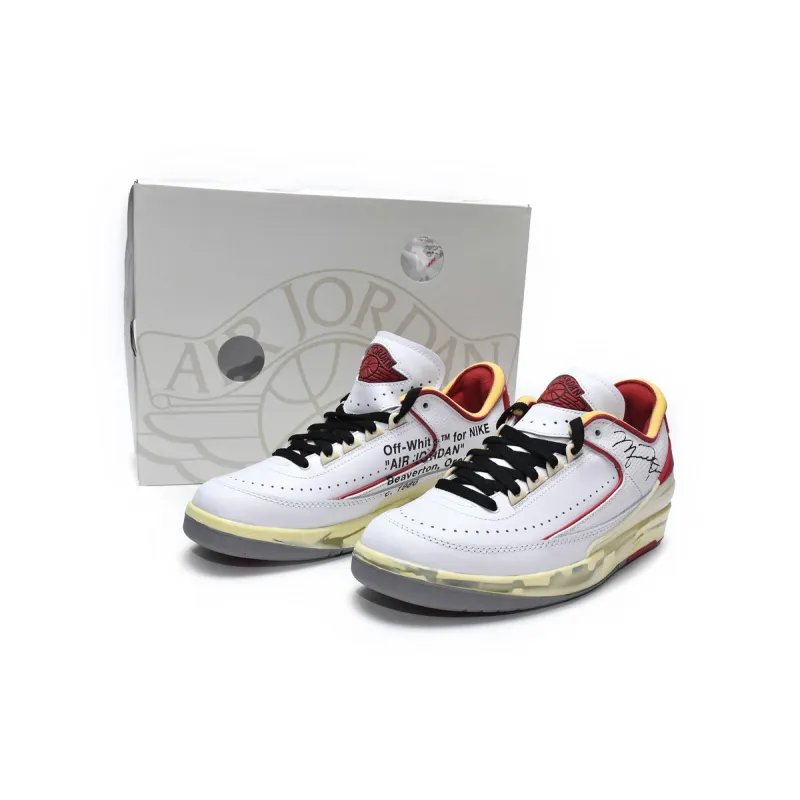 Uabat Jordan 2 Retro Low SP Off-White White Red , DJ4375-106