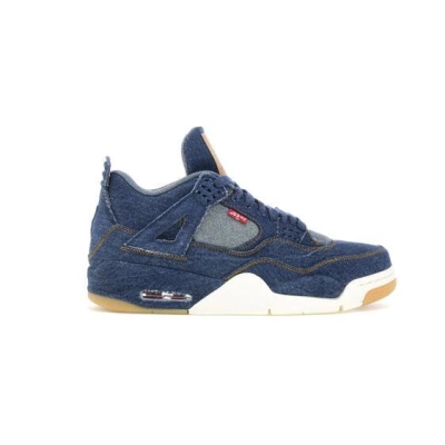 Uabat Jordan 4 Retro Levi's Denim (Tag with Levi's Logo),  AO2571-401 01