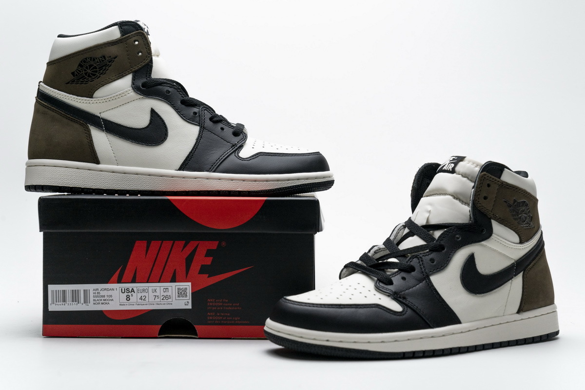 [Buy 2+$40 sales ] Jordan 1 Retro High Dark Mocha,555088-105