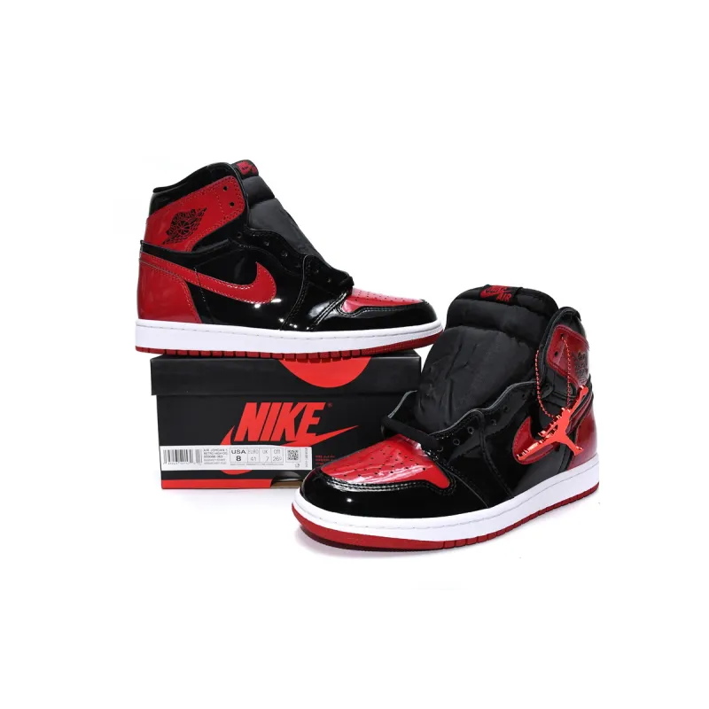 OG Jordan 1 Retro High OG Patent Bred, 555088-063