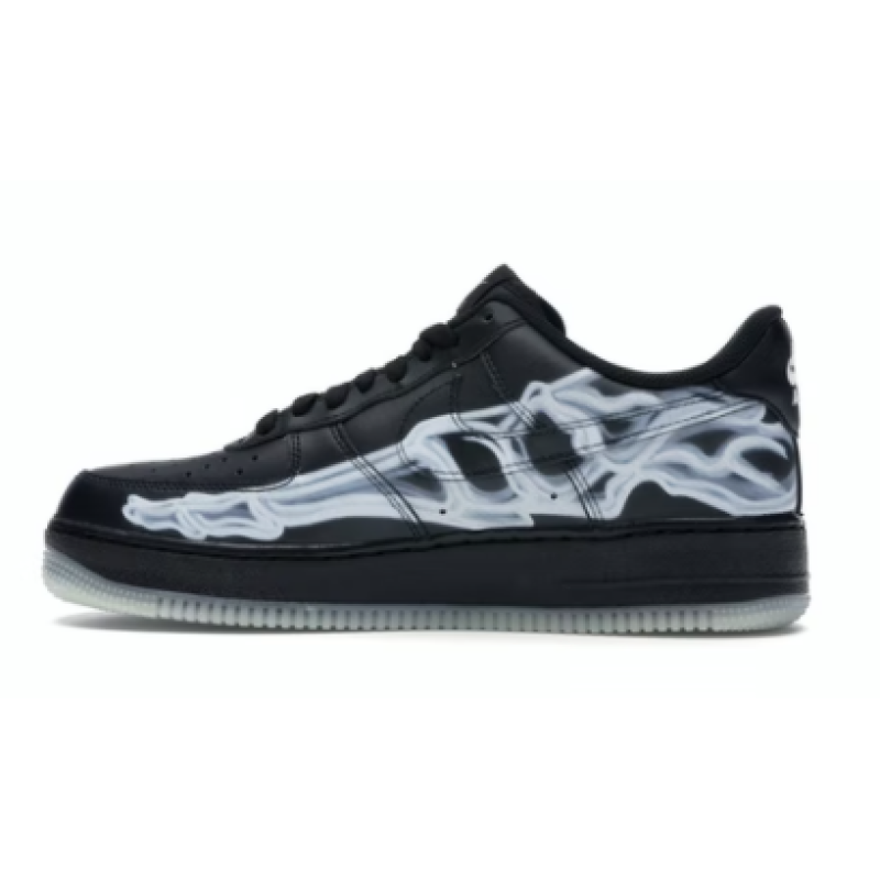OG Air Force 1 Low Black Skeleton Halloween (2019),BQ7541 001