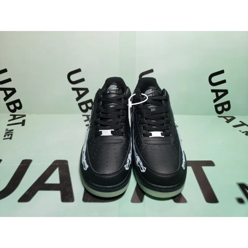 OG Air Force 1 Low Black Skeleton Halloween (2019),BQ7541 001