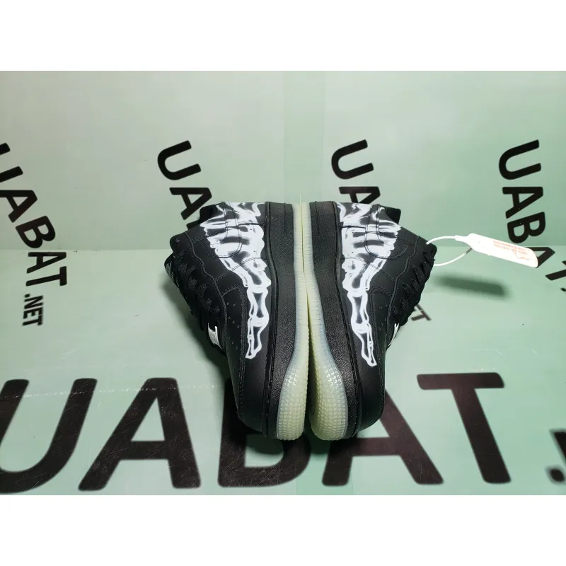 OG Air Force 1 Low Black Skeleton Halloween (2019),BQ7541 001
