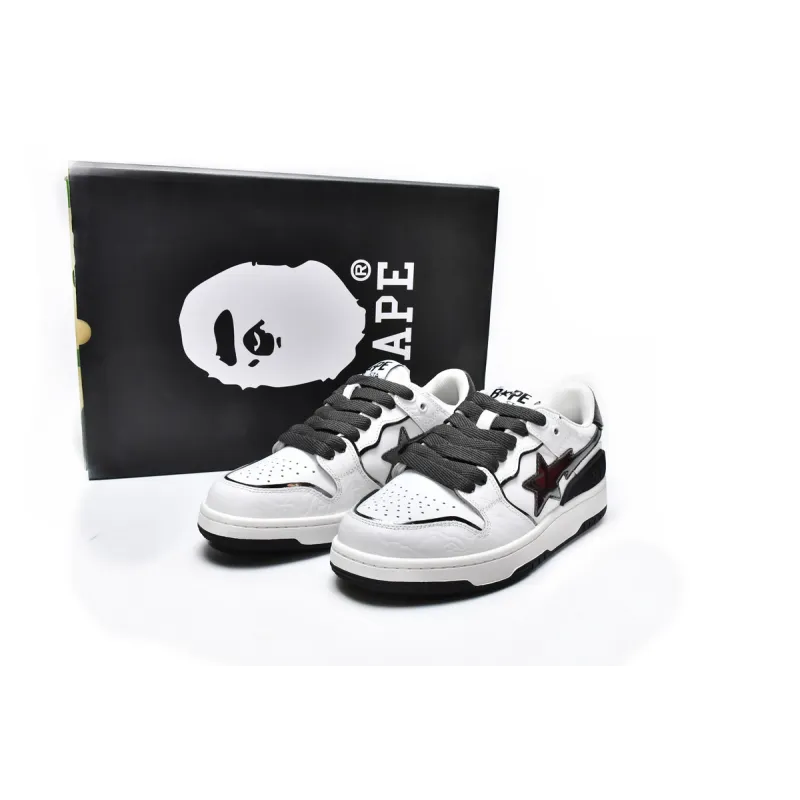 Uabat A Bathing Ape Bape SK8 Sta White Silver, 1H80-191-020