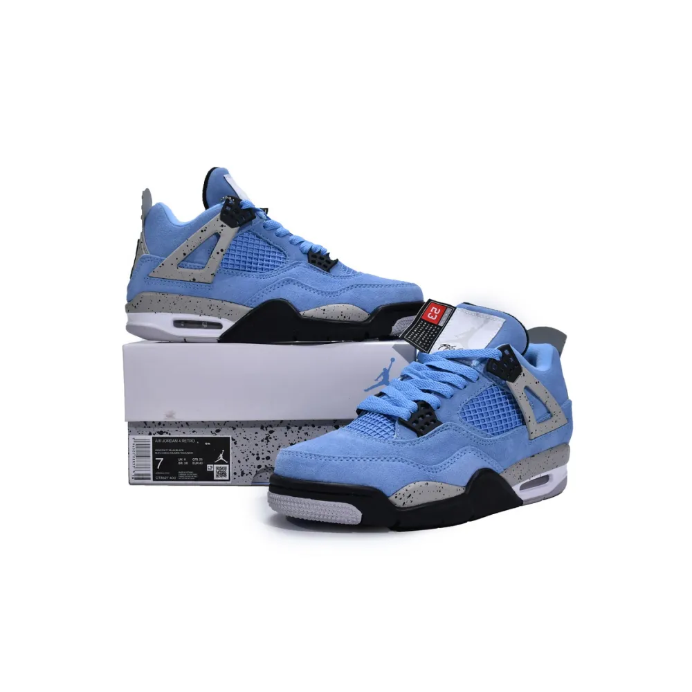 OG Air Jordan 4 Retro Laser Blue Suede sample