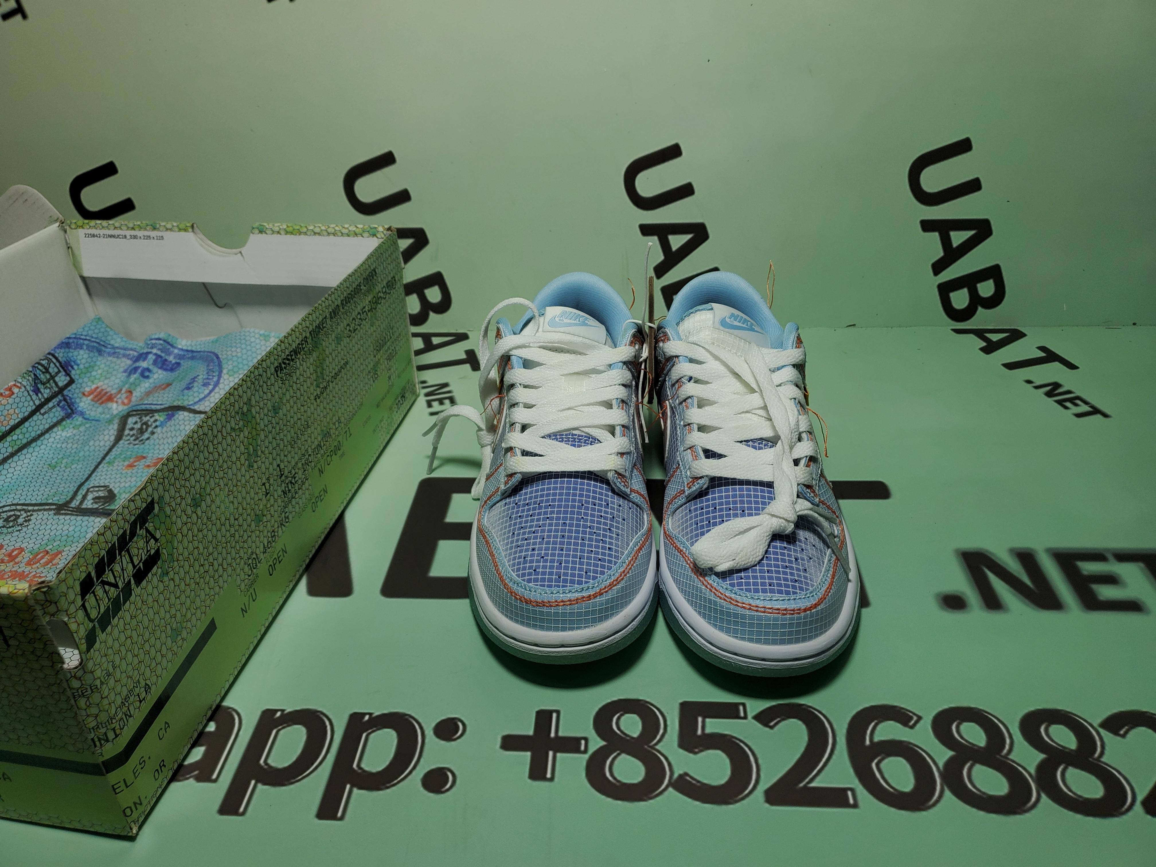 OG Dunk Low Union Passport Pack Argon,  DJ9649-400  