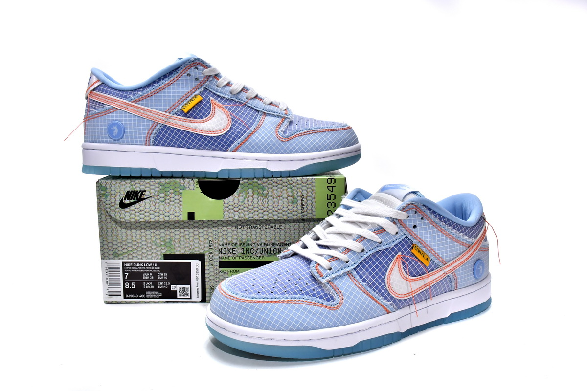 Uabat Dunk Low Union Passport Pack Argon , DJ9649-400   