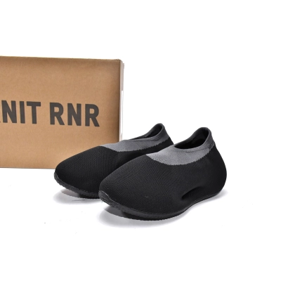 OG Yeezy Knit Runner Black Grey, GW5353    01