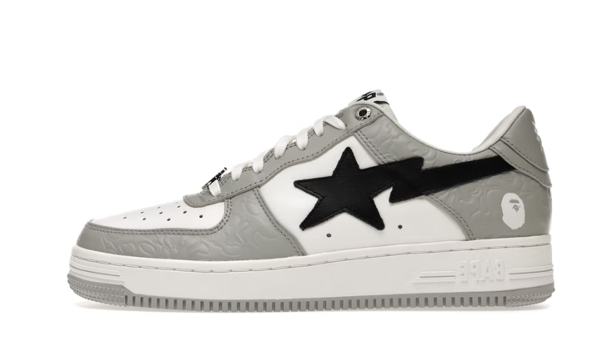 Uabat A Bathing Ape Bape Sta Low Grey Black, 1H70-291-002
