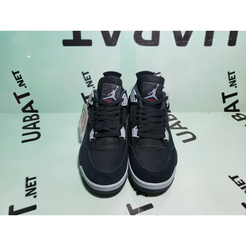 Uabat Jordan 4 Retro Black Canvas, DH7138-006