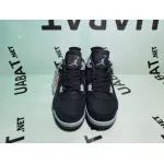 Uabat Jordan 4 Retro Black Canvas, DH7138-006