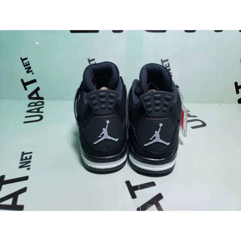 Uabat Jordan 4 Retro Black Canvas, DH7138-006