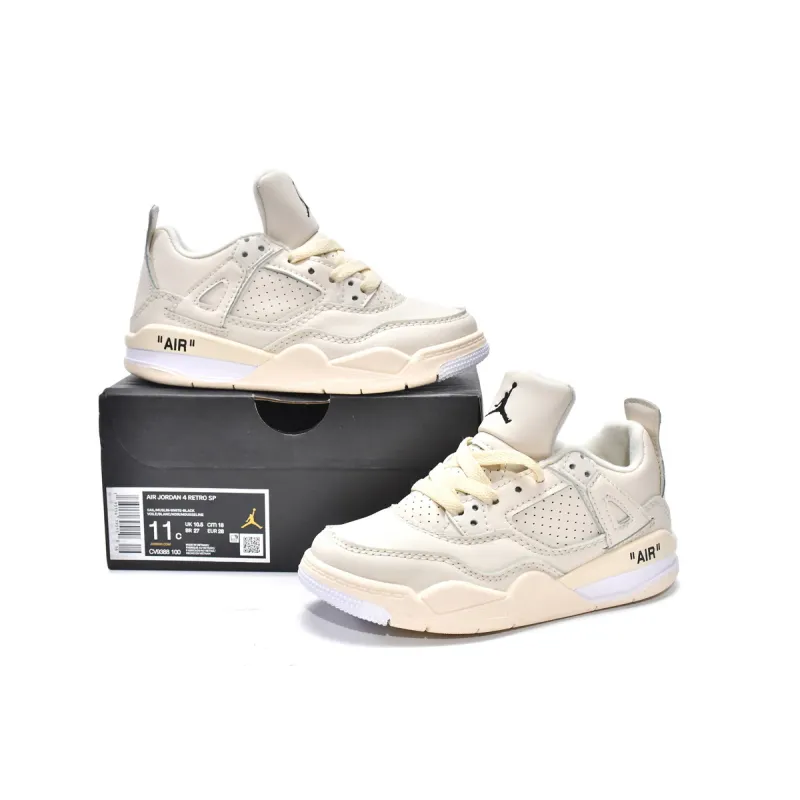 OG Kids Jordan 4 Retro PS Sail, CV9388-100