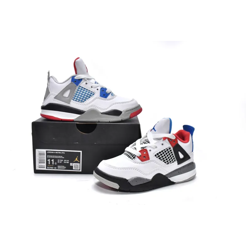 OG Kids Jordan 4 Retro PS What The 4, BQ7669-146  
