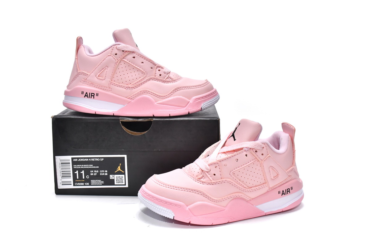 OG Kids Jordan 4 Retro PS Pink, CV9388-106