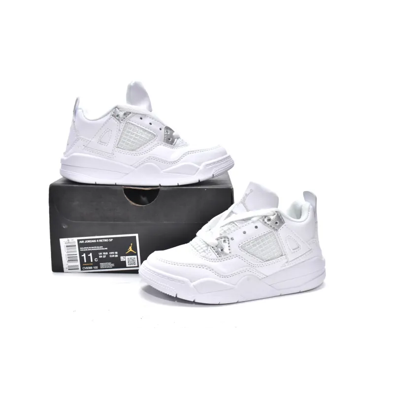 OG Kids Jordan 4 Retro PS Pure Money, 308499-100