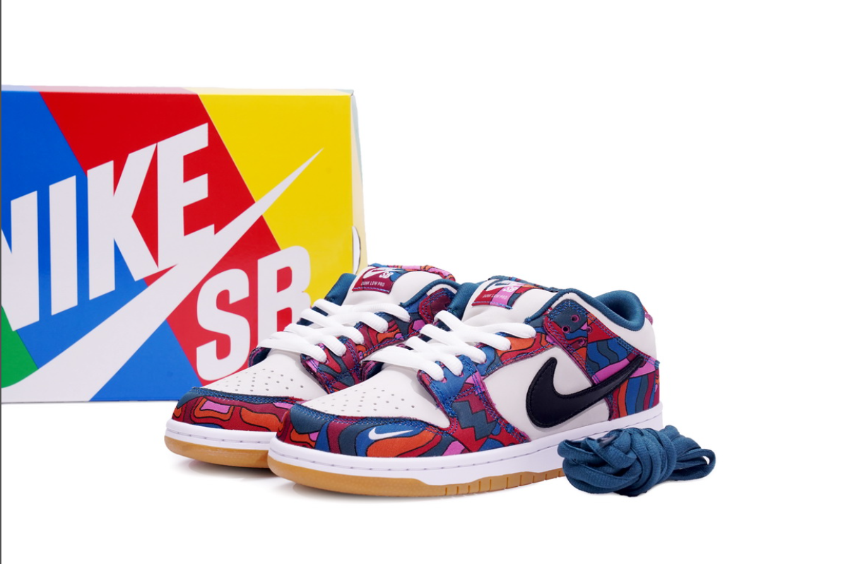 Uabat SB Dunk Low Pro Parra Abstract Art, DH7695-600