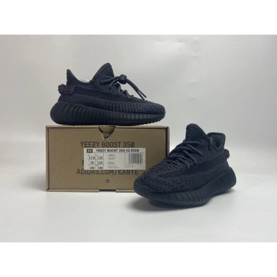 OG Kids Yeezy Boost 350 V2 Black, FU9013 01