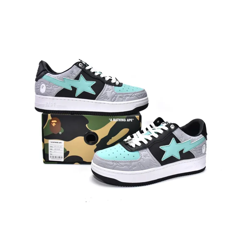 OG A Bathing Ape Bape Sta Low Grey Black, 1H70-191-002