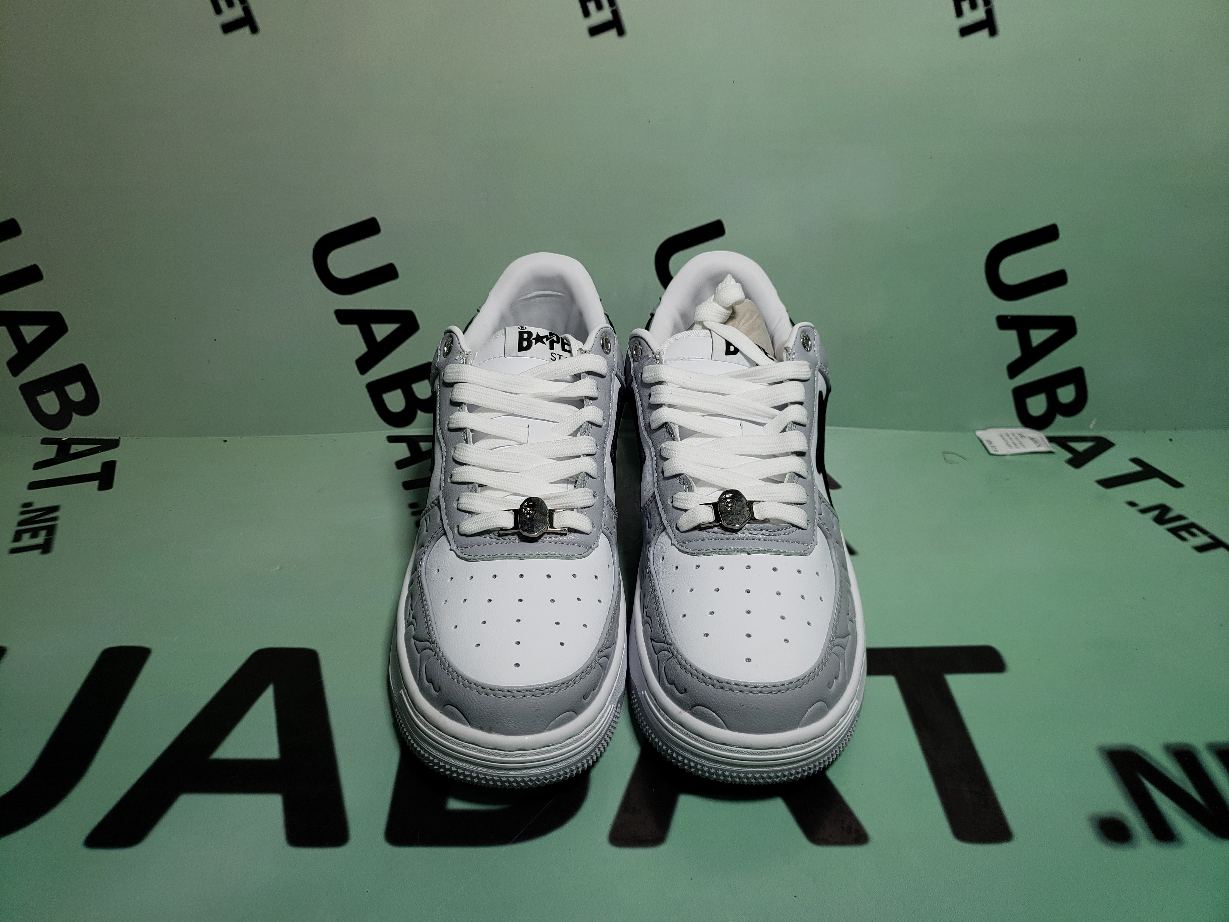 OG A Bathing Ape Bape Sta Low White Grey, 1H70-191-002