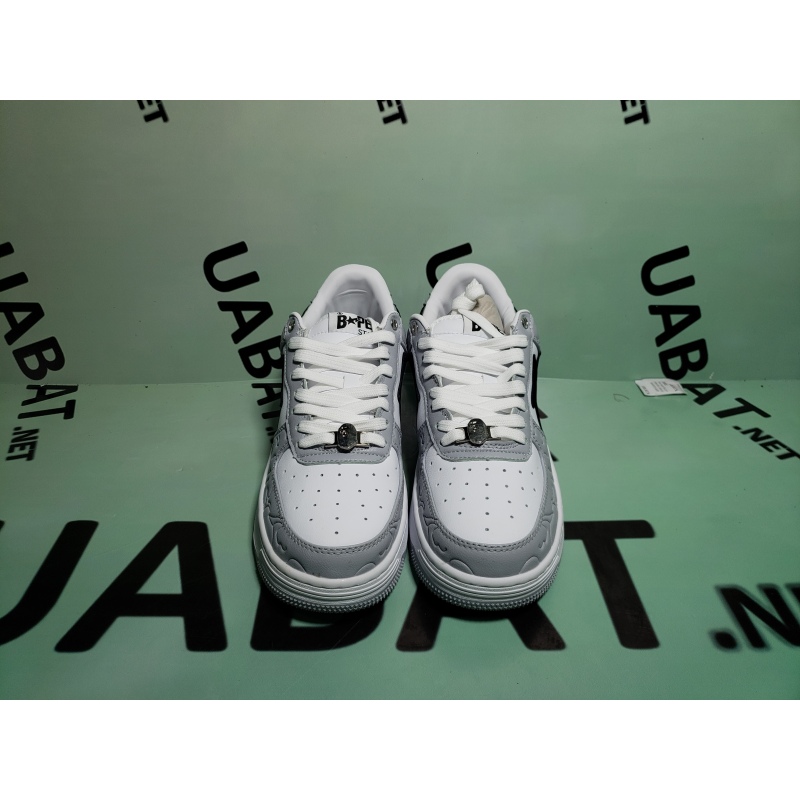 OG A Bathing Ape Bape Sta Low White Grey, 1H70-191-002