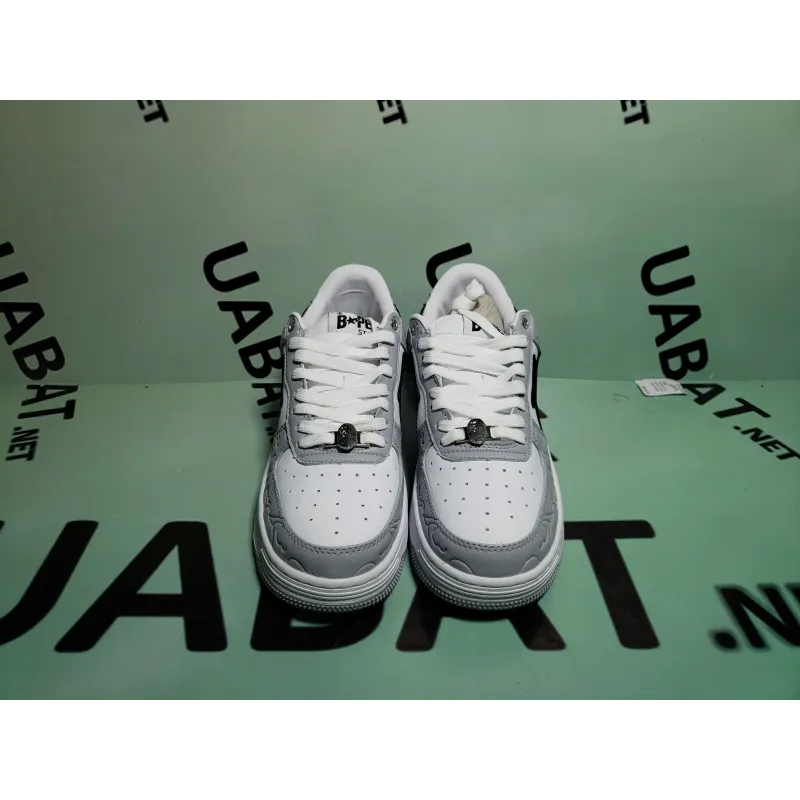 OG A Bathing Ape Bape Sta Low White Grey, 1H70-191-002
