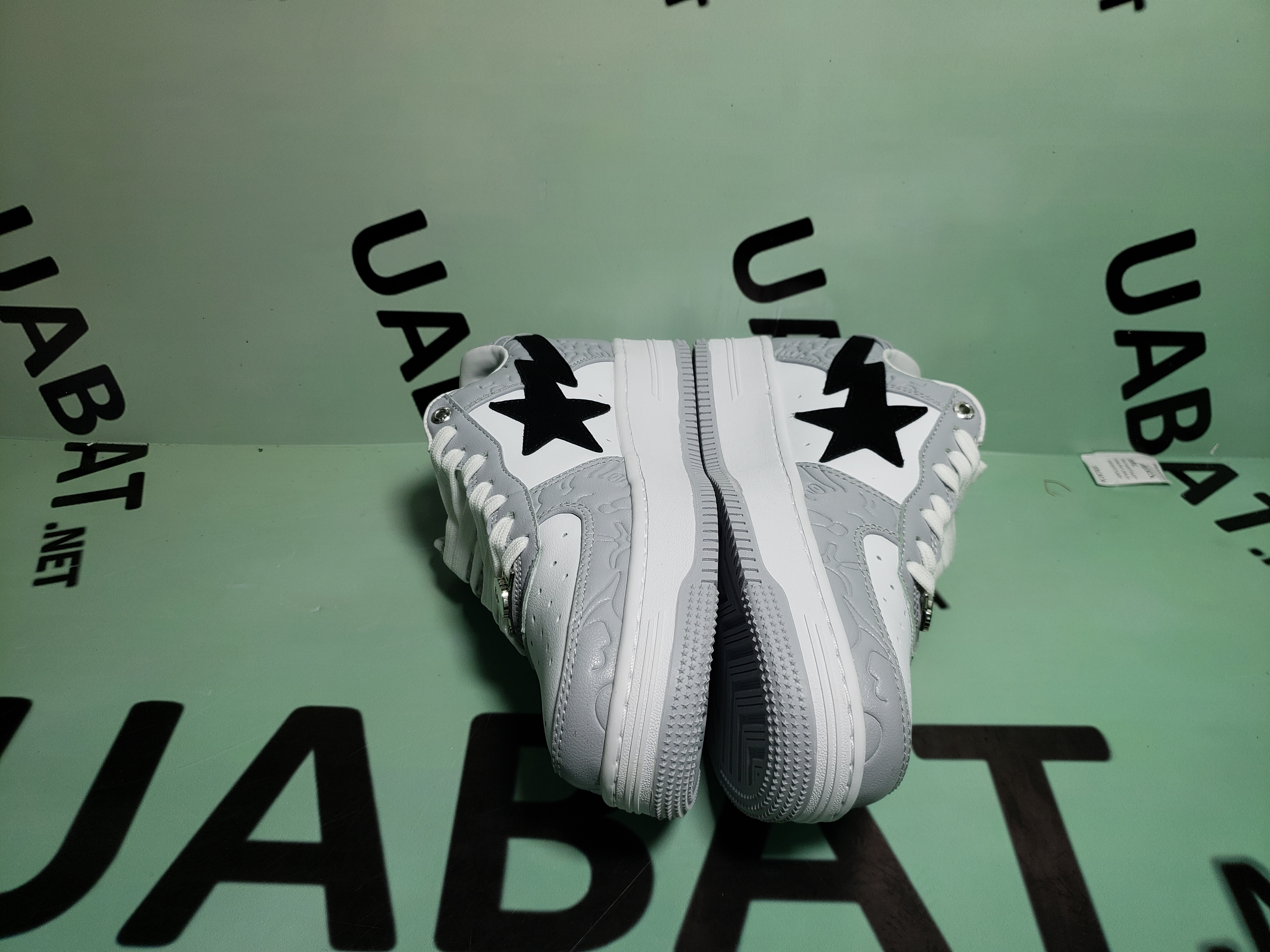 OG A Bathing Ape Bape Sta Low White Grey, 1H70-191-002