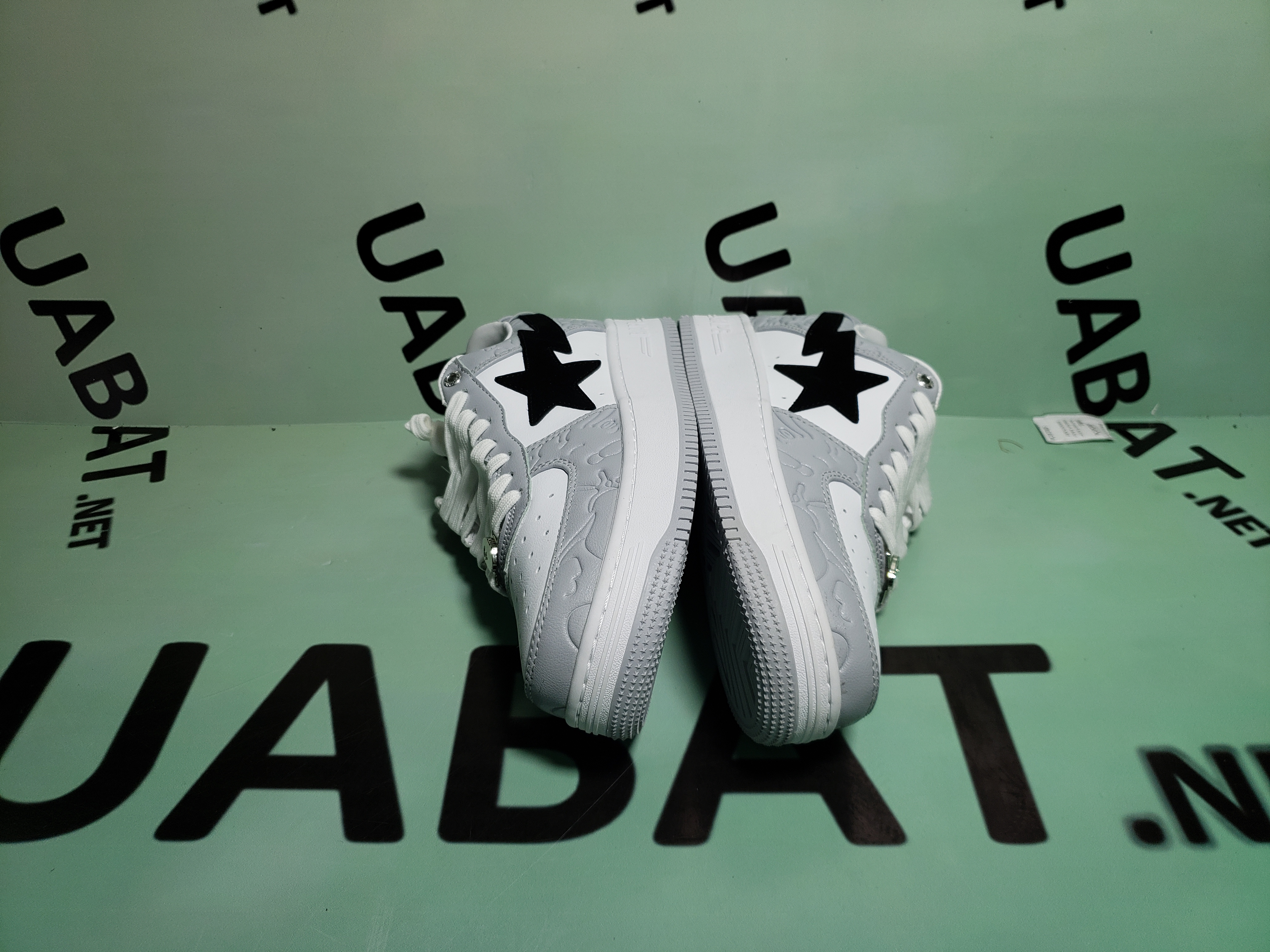 OG A Bathing Ape Bape Sta Low White Grey, 1H70-191-002