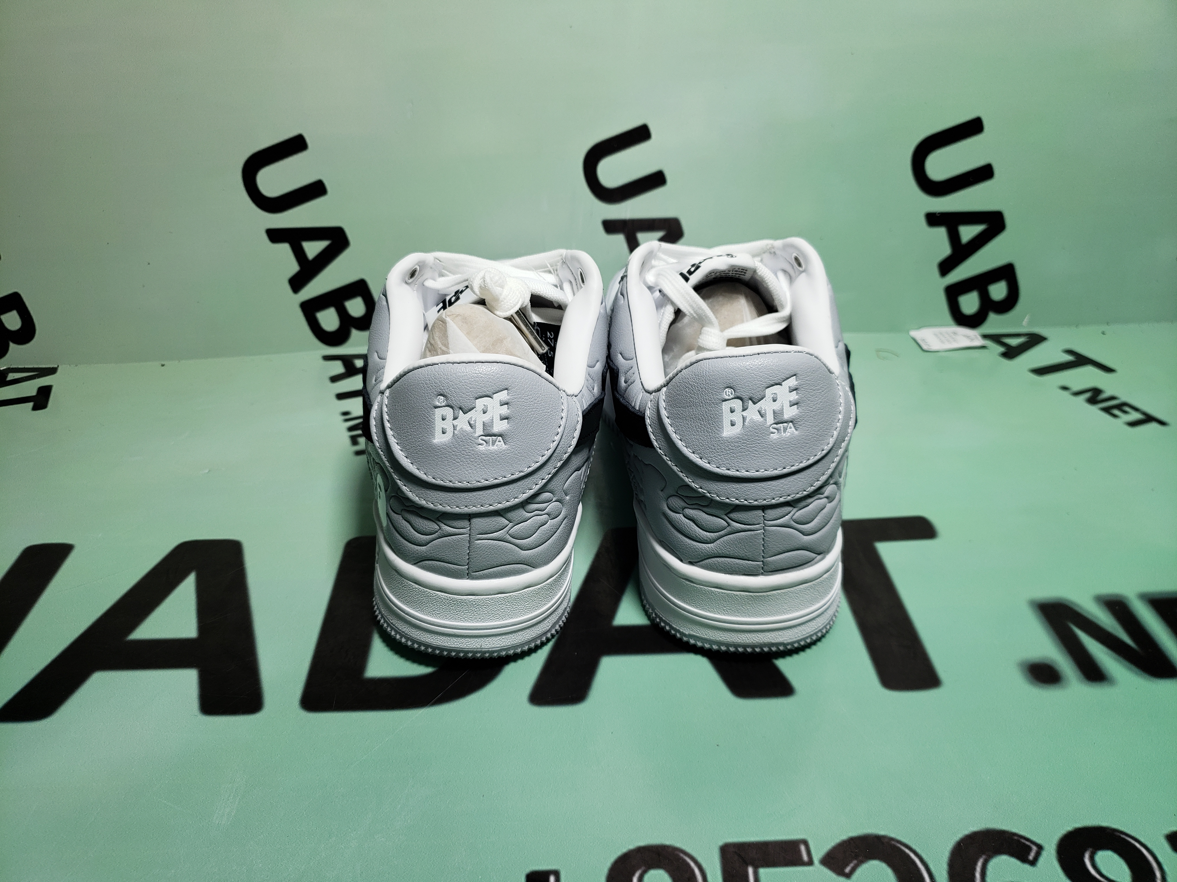 OG A Bathing Ape Bape Sta Low White Grey, 1H70-191-002
