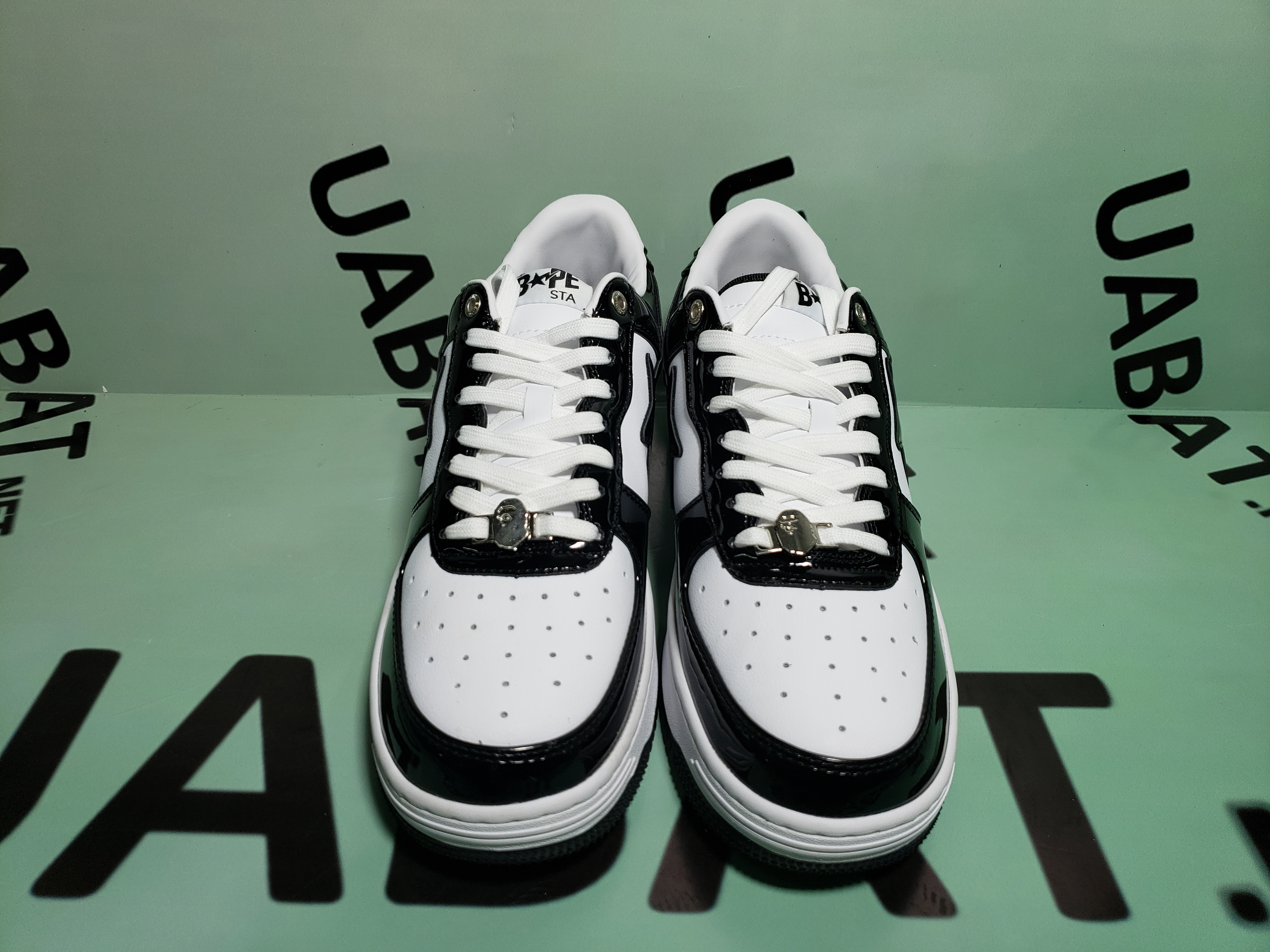 OG A Bathing Ape Bape Sta Low Black White, 1H70-191-001