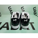 OG A Bathing Ape Bape Sta Low Black White, 1H70-191-001