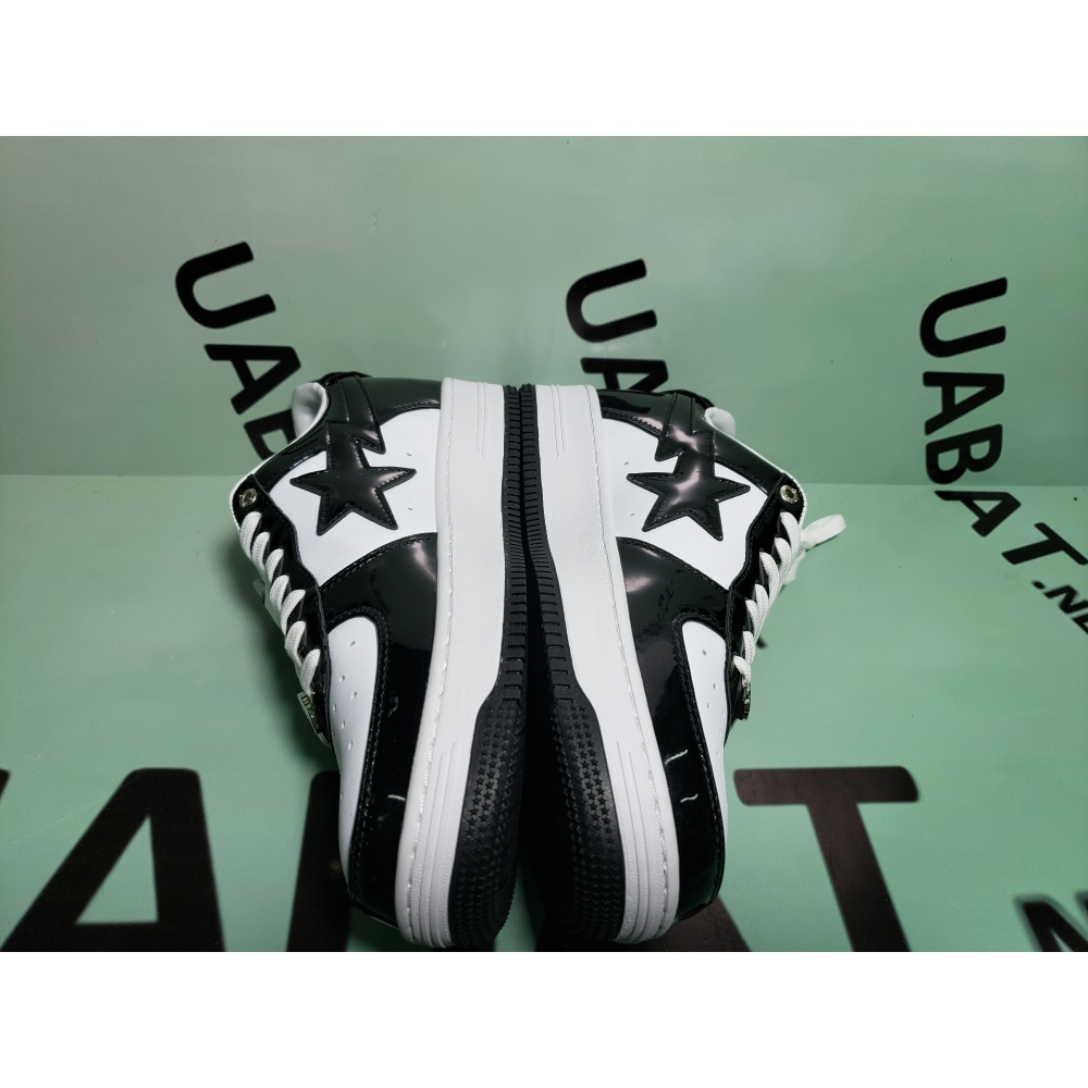 OG A Bathing Ape Bape Sta Low Black White, 1H70-191-001