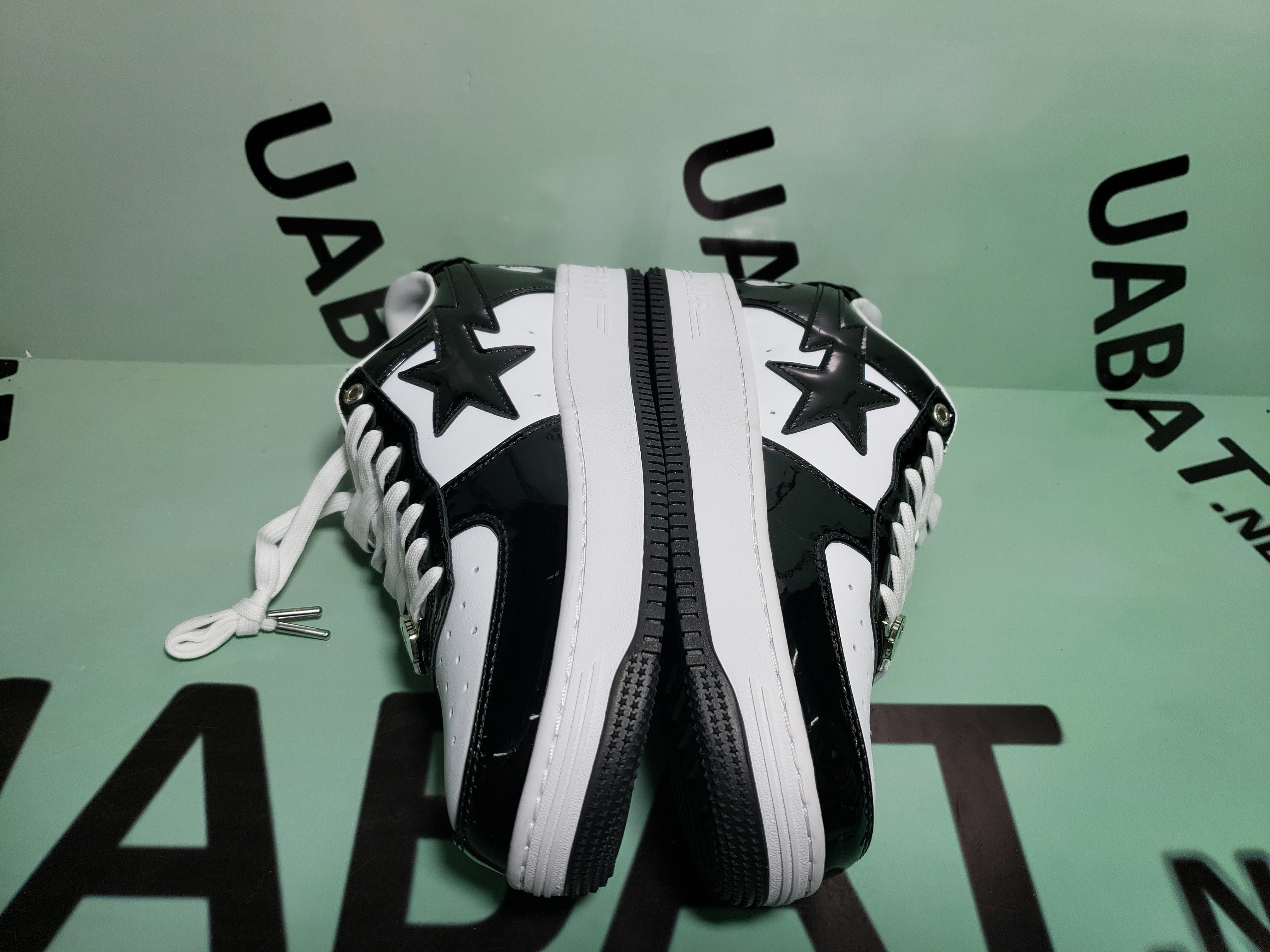 OG A Bathing Ape Bape Sta Low Black White, 1H70-191-001