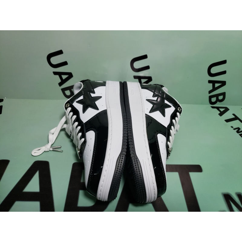 OG A Bathing Ape Bape Sta Low Black White, 1H70-191-001