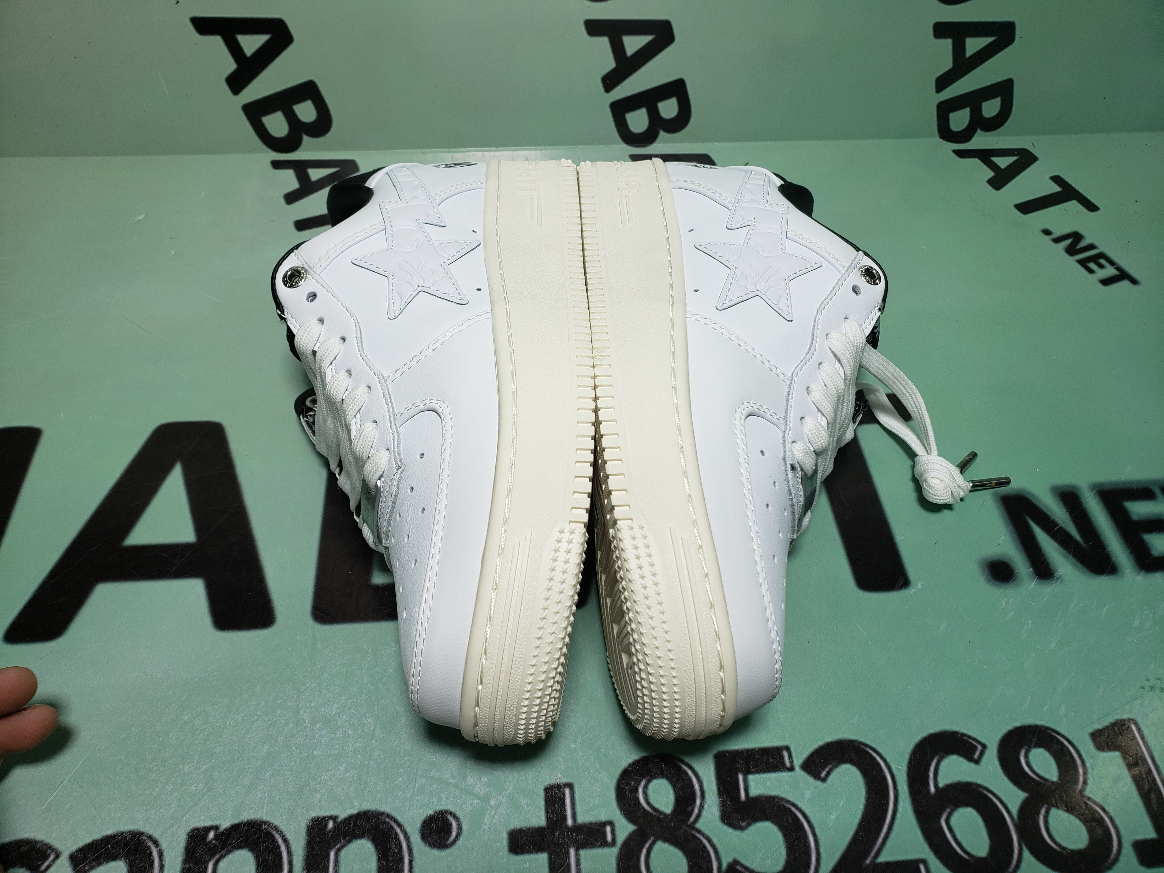 OG A Bathing Ape Bape Sta Low White Black, 1H70-191-022