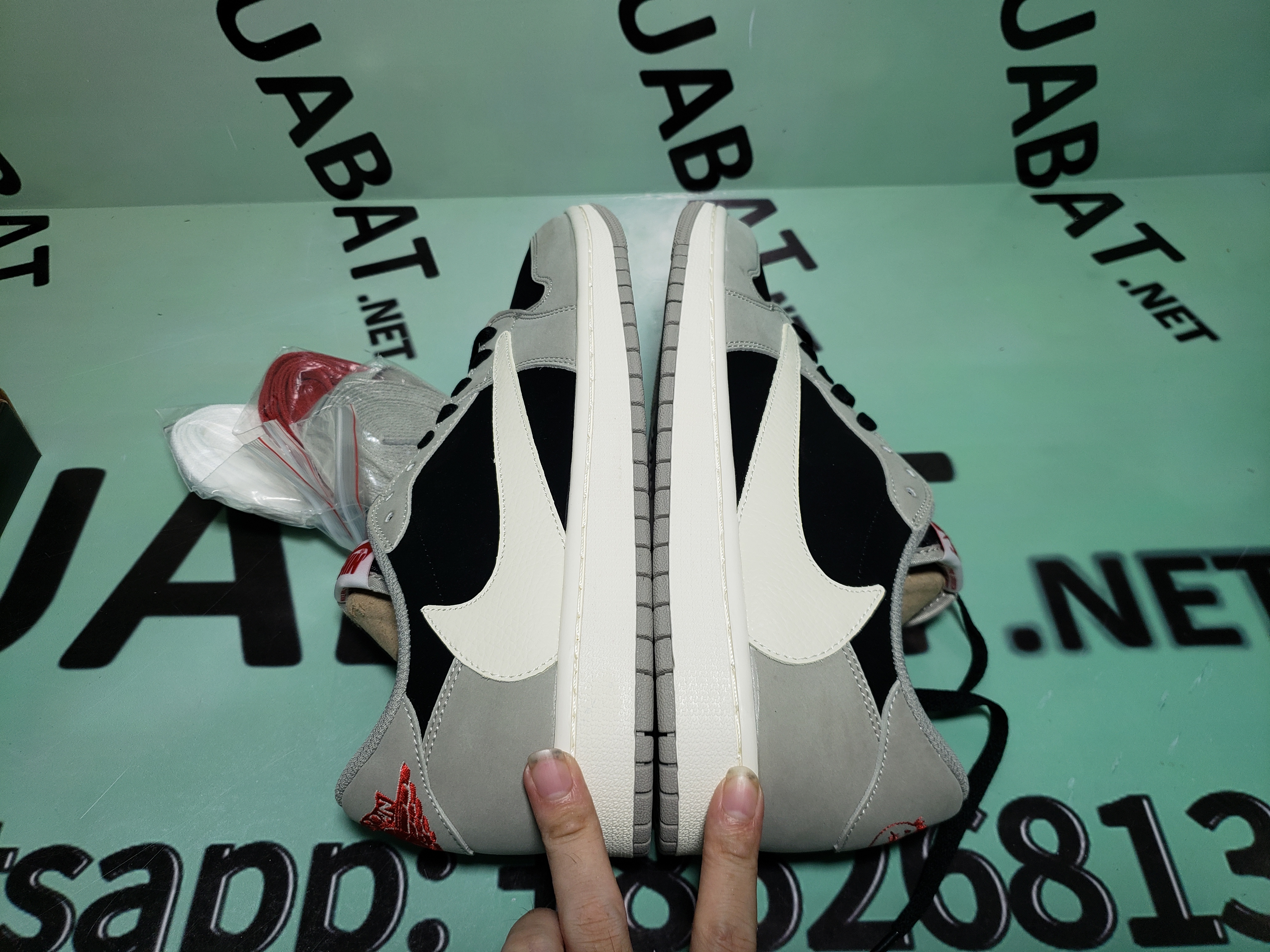 Uabat Jordan 1 Low Travis Scott black phantom(Pre-sale）