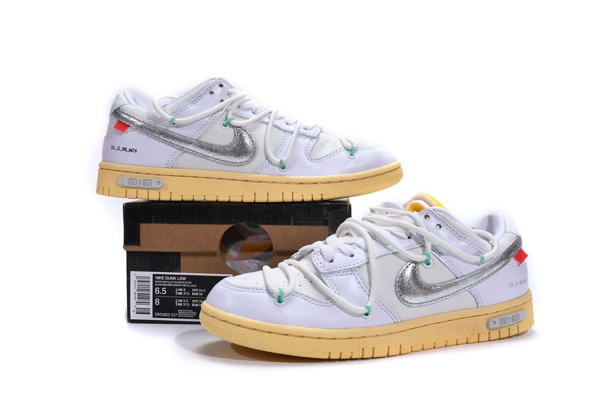 Uabat OFF WHITE x Dunk SB Low The 50 NO.1, DM1602-127