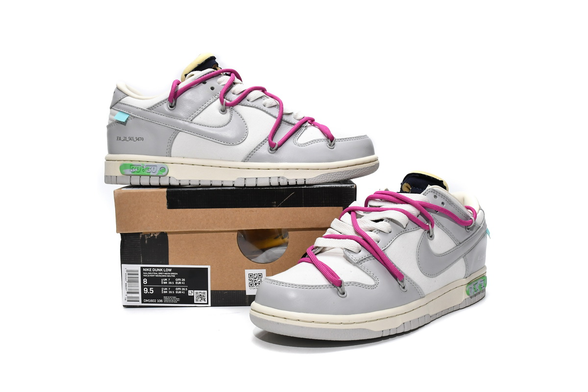 Uabat OFF WHITE x Dunk SB Low The 50 NO.30,DM1602-122