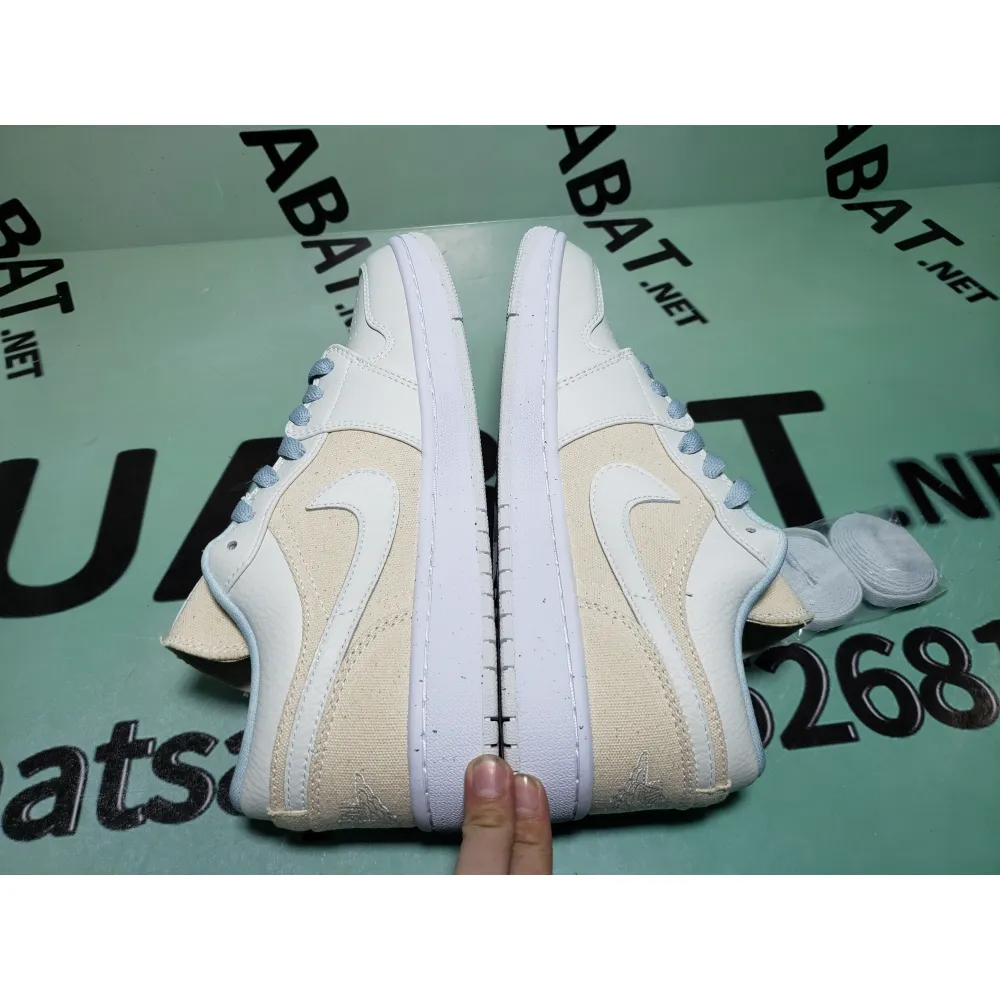 OG Jordan 1 Low Se Canvas Iris Whisper Sail, DQ4151-500   